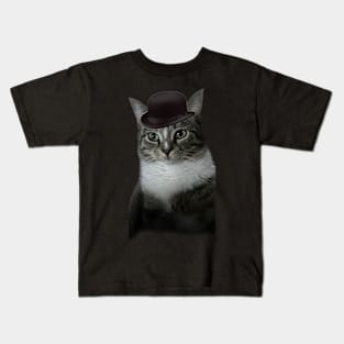 Mob Boss Cat Howard Kids T-Shirt